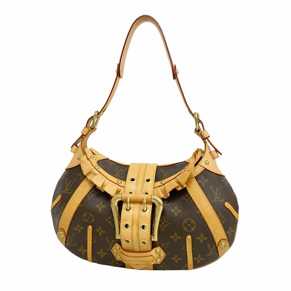 Louis Vuitton Shoulder Bag Monogram Leonor Brown s - Picture 1 of 6
